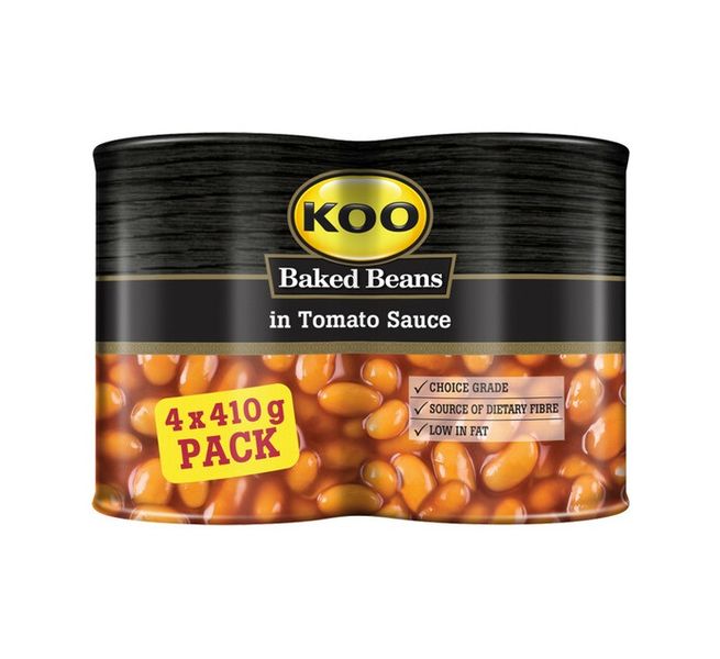 KOO - Baked Beans in Tomato Sauce 4x410g
