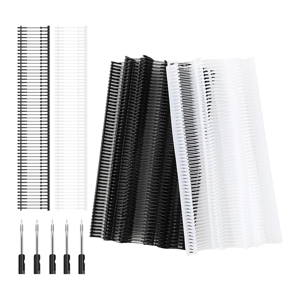 2400Pcs Fixer TaggingGun Barbs with 5 Pcs Extra Fine Needles,0.4 Inch