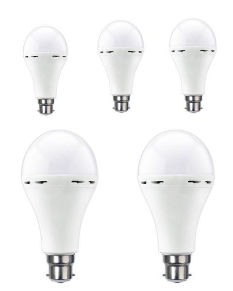 5 x 12w Battery Backup Light Bulb B22