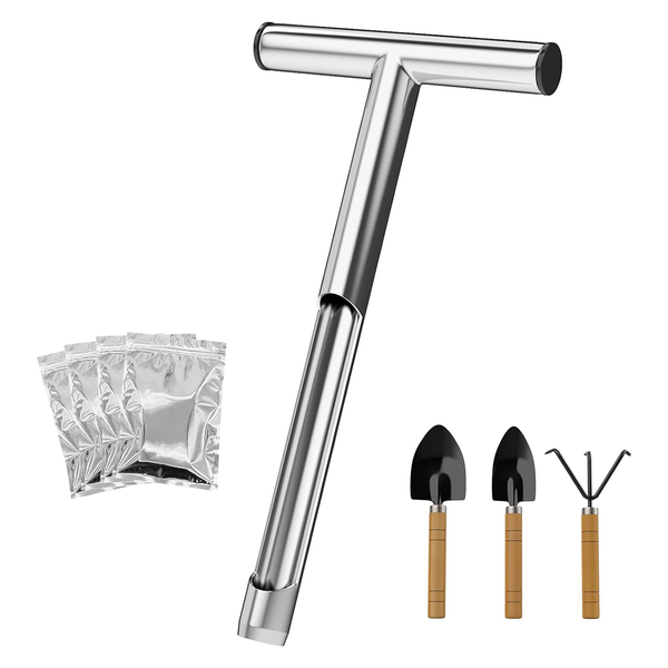12 Inch T-Style Handle Soil Probe Rod For Lawn Farm Golf Course