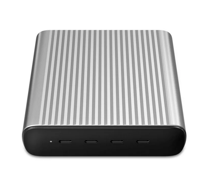 HyperJuice 245W GaN Desktop Charger With 4 x 100W PD Ports - Silver