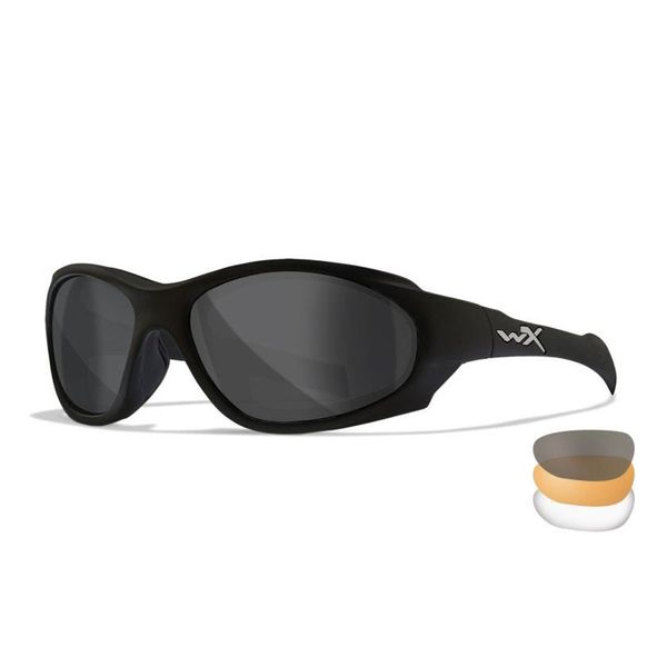 Wiley X XL-1 Advanced Comm 2.5 - Grey/Clear/Light Rust Lenses, Black Frame