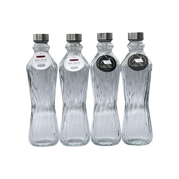 Borosilicate Spiral Juice Bottle