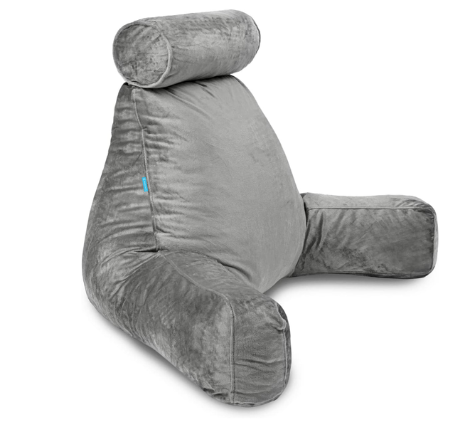 Simply Comfy Reading Pillow With Removable Roll Neck Pillow For Support