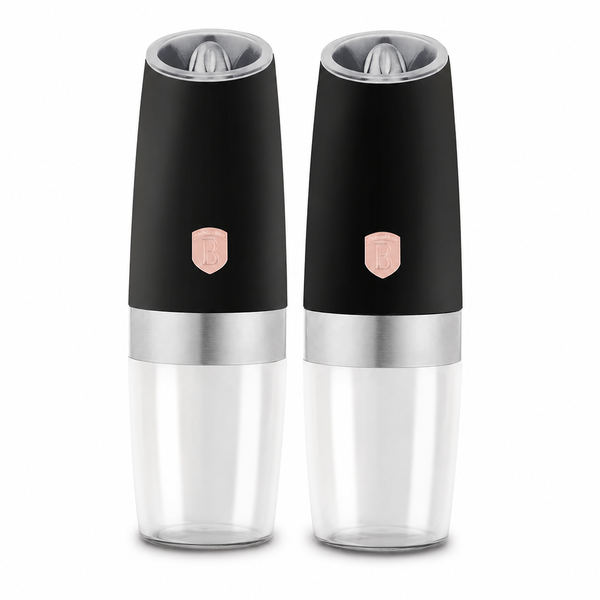 Berlinger Haus 2-Piece Gravity Pepper and Salt Mill Set - Black Rose