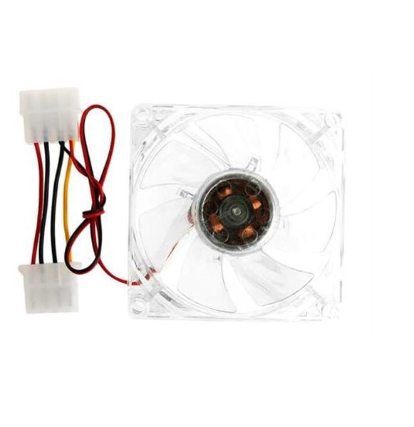 Clear case fan with Blue LED-80mm
