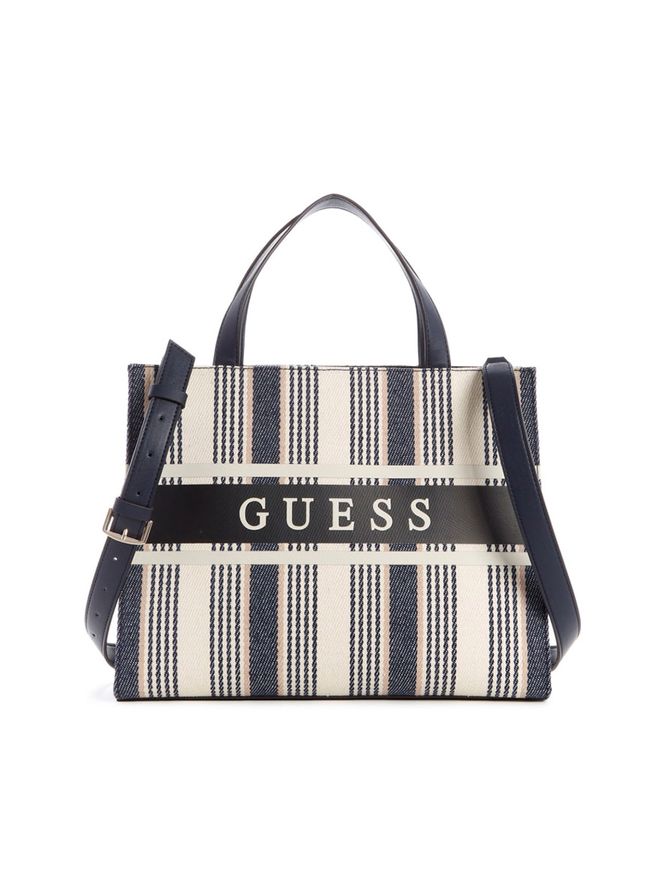 Guess Monique Small Tote Blue Stripe Buy Online in South Africa