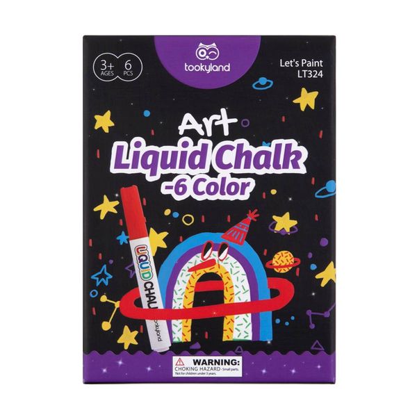 TookyToy Liquid Chalk: 6 Colours