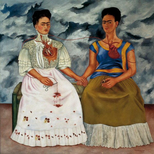 Canvas Wall Art - 1000 x 1000 - Frida Kahlo Two Fridas