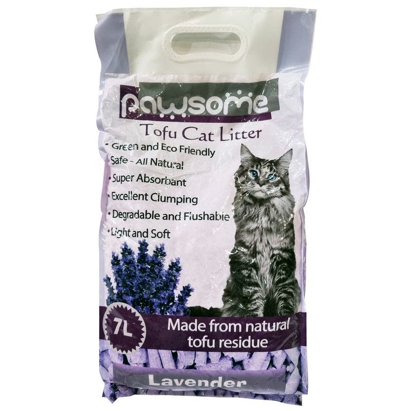 Pawsome Lavender Tofu Cat Litter 2.8kg Shop Today. Get it Tomorrow