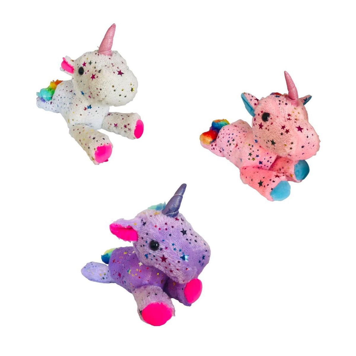 Magical Plush Unicorn with Metallic Stars (Set of 3) 30cm Shop Today. Get it Tomorrow