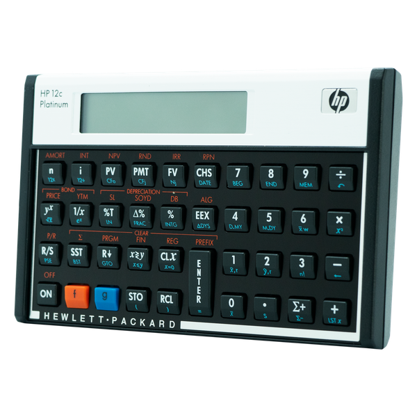 HP 12C Platinum Financial Calculator (Algebraic or RPN)
