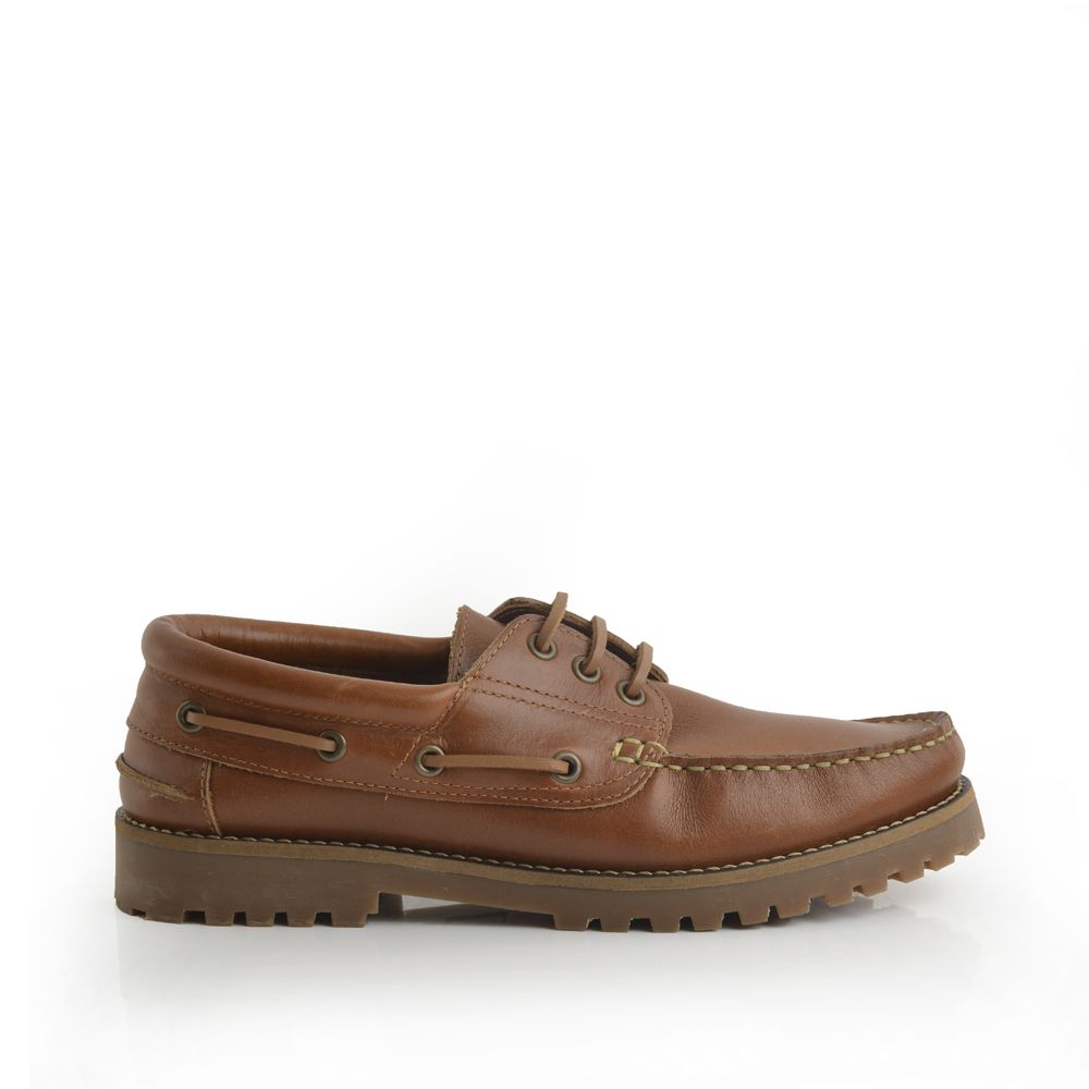 Green Cross 71972 Flat Casual Lace Up Boat Shoe Tan | Shop Today. Get ...