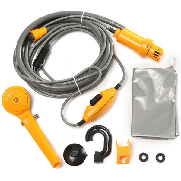 Camping Portable Automatic Shower Pump With Installation Accessories 2m