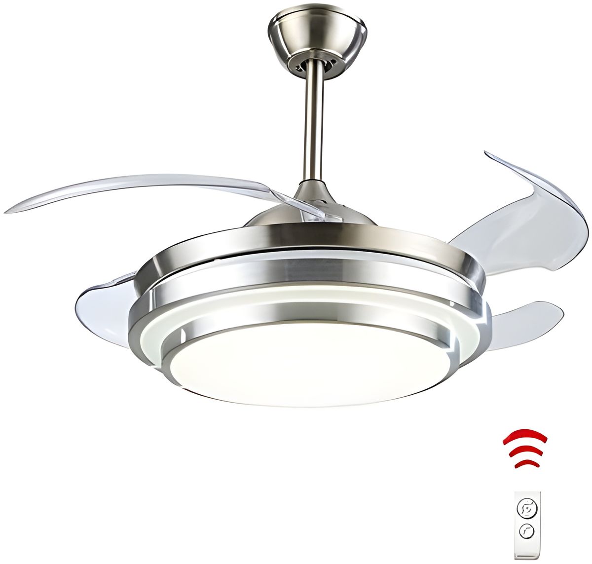 Ceiling Fan Light LED Integration 3Speed Running Adjustment Remote Control