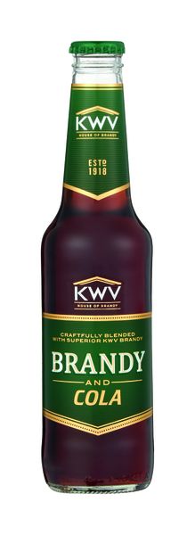 KWV Brandy and Cola - 24 x 340ml