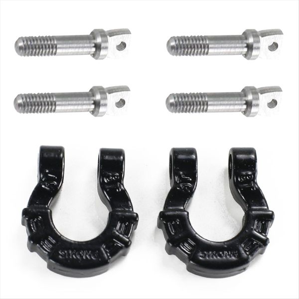 Black 1/81/10 Climbing Car Front Bumper U-Shaped Buckle Rescue Buckle