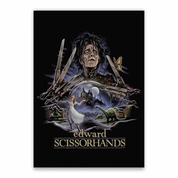 Edward Scissorhands Cartoon Poster - A1