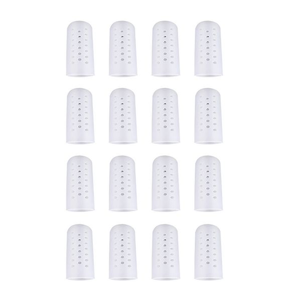 16Piece Silicone Finger Protectors Caps with Holes Finger Cots Cover