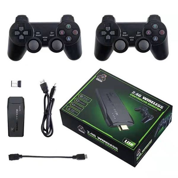 4K Ultra HD HDMI Game Stick 2.4 G + 2 x Wireless Controllers Gamepad