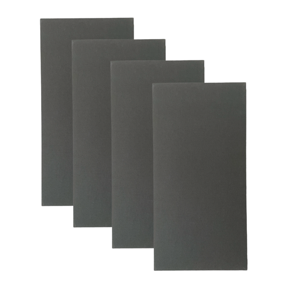 Premium Acoustic Panel Boards - 60cm X 30cm X 6cm - Charcoal - 4 Pack