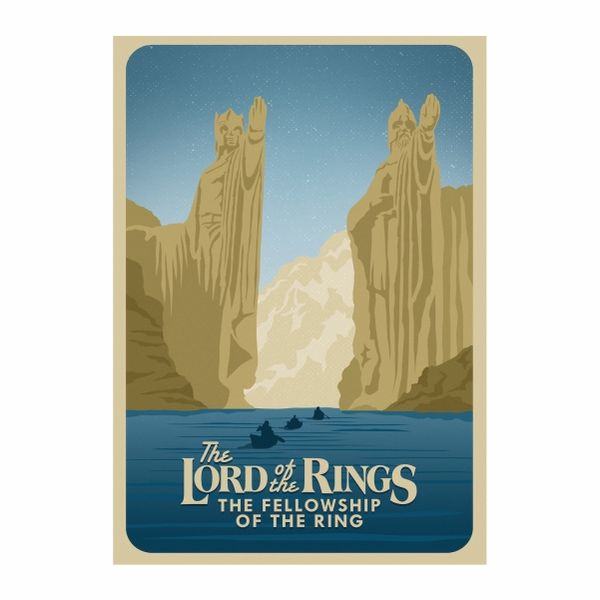 Fellowship Of The Ring Argonath Poster - A1