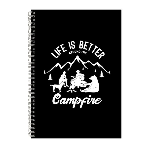 Around The Campfire Notebook Adventure Gift Idea A4 Notepad 124