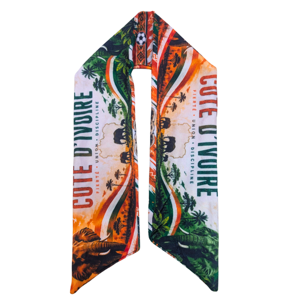 Support Cote D ivoire Les Elephants Double-Sided Scarf