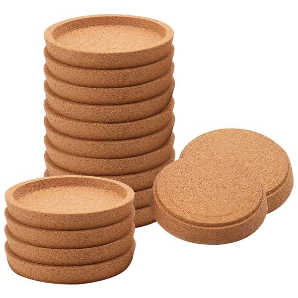 Round Cork Coasters For Drinks 4 Inch Absorbent Round Cork