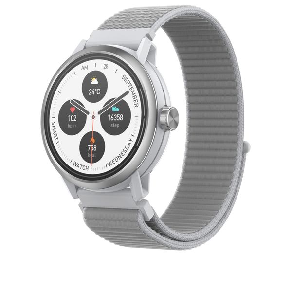 Volkano Tide Series 30m Waterproof Smart Watch with AMOLED Display- Silver