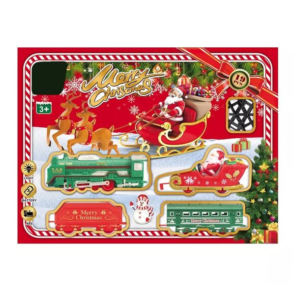 Merry Christmas Battery Operated Train Set (19 Piece)