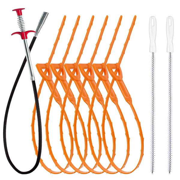 Pipeline dredger Pipe Hair Cleaning Set 9 Pack