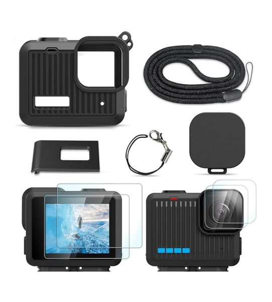 Silicone Sleeve Case Accessories Set Compatible With Go Pro Hero 4K 2024