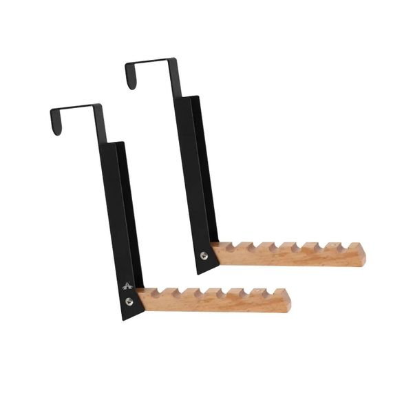 ALANES 2 Pack Portable Travel Clothes Hangers Foldable Over-the-Door Hooks