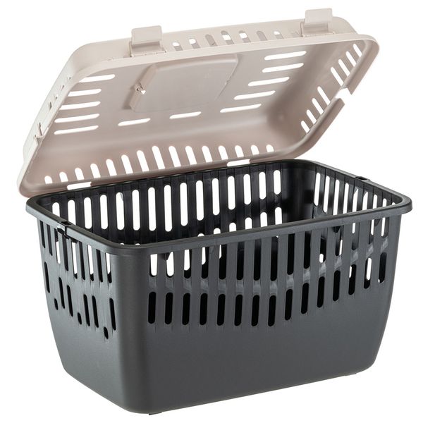 BINNY2 Small Pet Carrier- Top Entry Opening (47.5x32xH33cm) max 8kg - Black