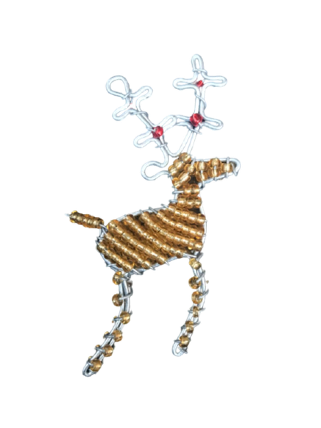 Christmas Tree Decoration - Reindeer (Set of 5)