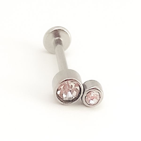 Fabulae Helix/Tragus 2-Stone Internal Thread Labret, Atlas