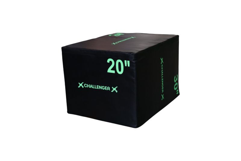 Plyometric Box - Foam - Challenger (Black &amp; Green)