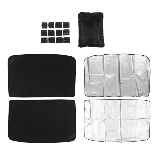 Compatible with Tesla Model Y Roof Shade - Black Sun Blocker