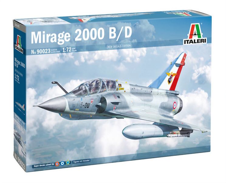 Italeri 1/72 Mirage 2000 B/D Plastic Model Kit