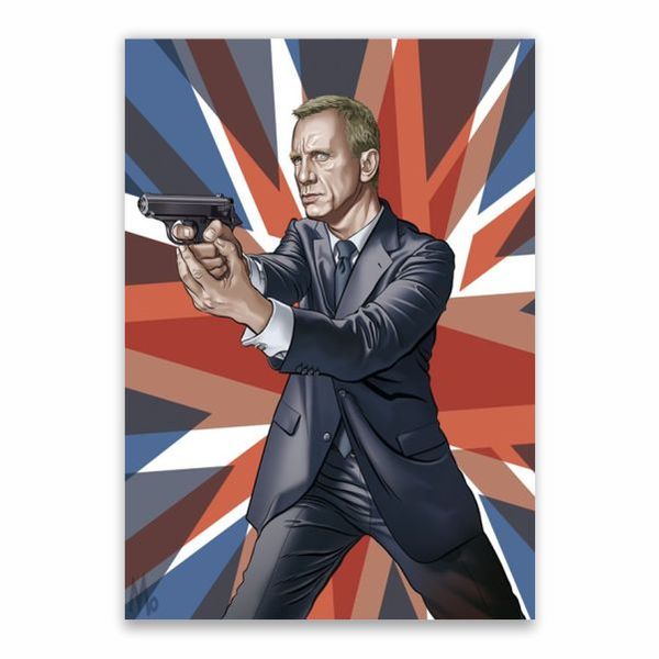 James Bond Union Jack Poster - A1