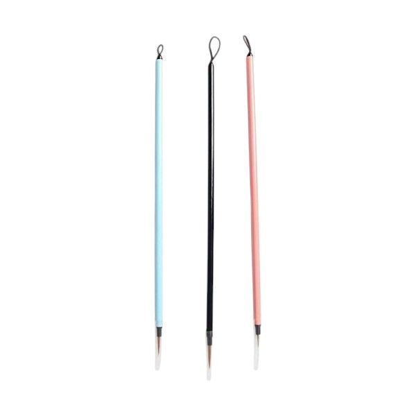 3 Piece - Fine Line Drawing &amp; Painting Brush - Multi Colour