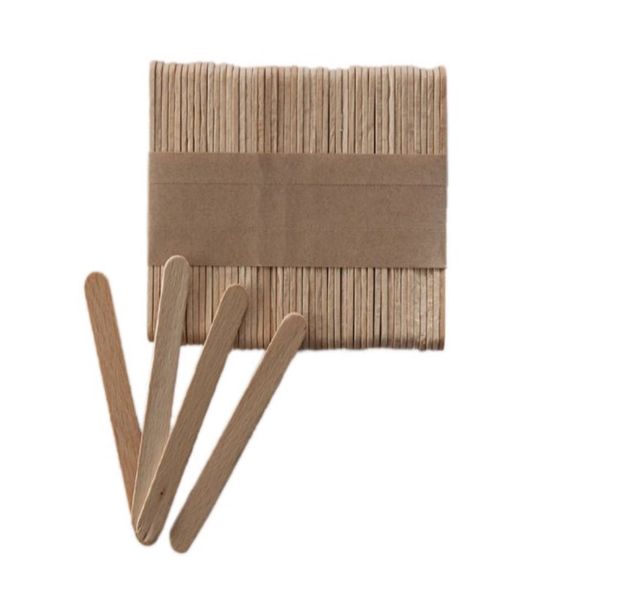 Art &amp; Craft Plain Wooden Lolly Sticks 60 Piece Pack