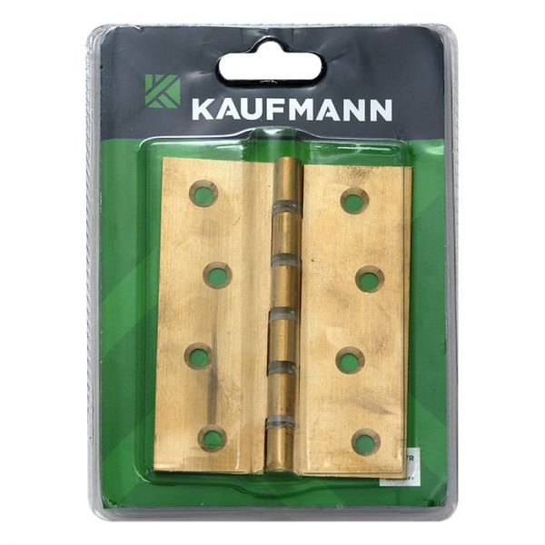 Kaufmann - Butt Hinge 100mm Brass Nylon Washer(Pair)
