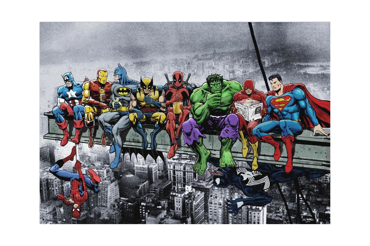 Canvas Art: Marvel Comic - Super Heroes