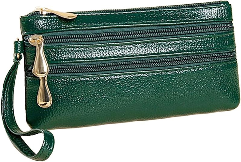 Women PU Handbag Long Wallet Fashion Card Holder - Green