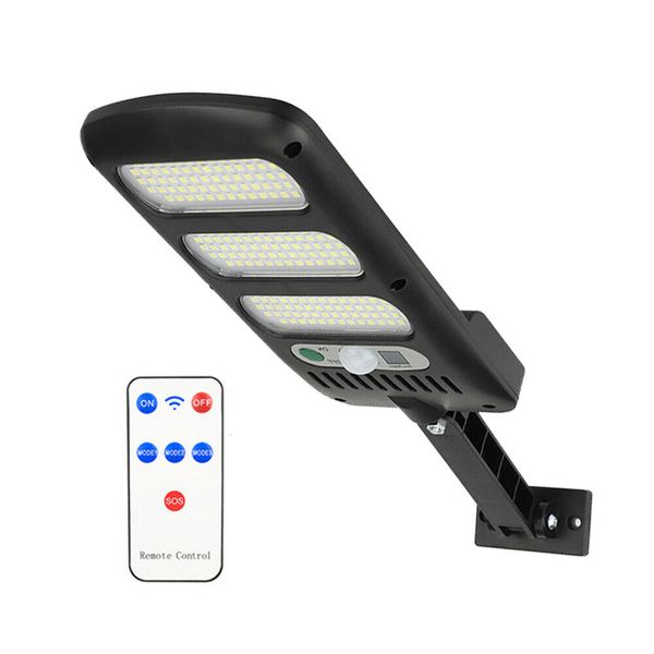 213 LED Outdoor Solar Street Wall Light PIR Sensor Remote Control