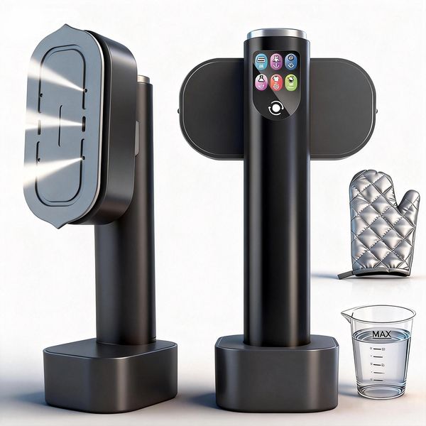 Travel Steamer for Clothes, 2 in 1 Clothes Steamer Handheld, Travel Iron