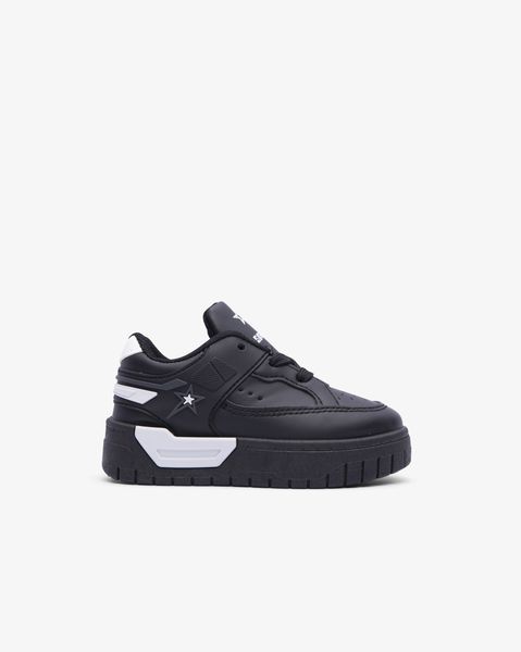 Soviet Kids Addison Black/Cream Platform Lace Up Sneaker
