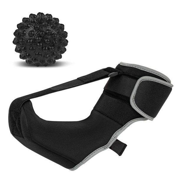 Plantar Fasciitis Night Splint Sock with Massage Ball Relief Brace